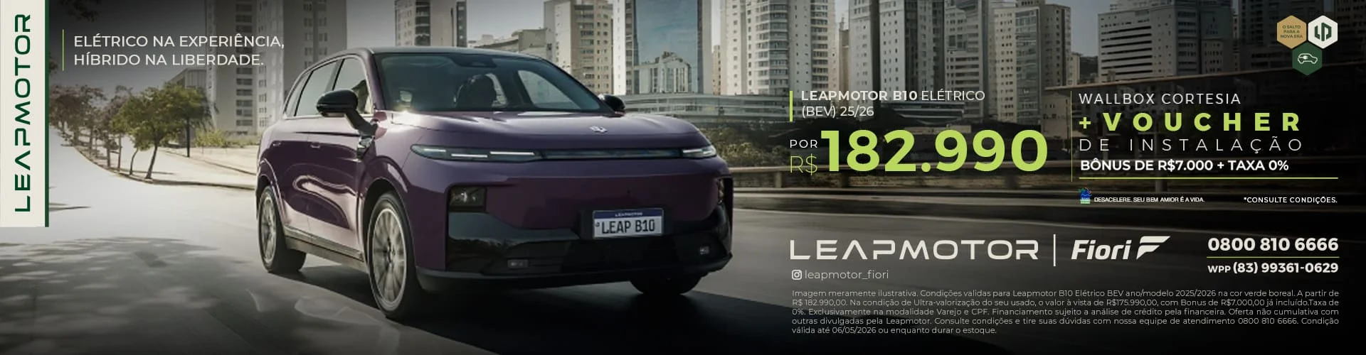 Leapmotor B10 Elétrico (BEV) 25/26 | Preço e Benefícios Fiori