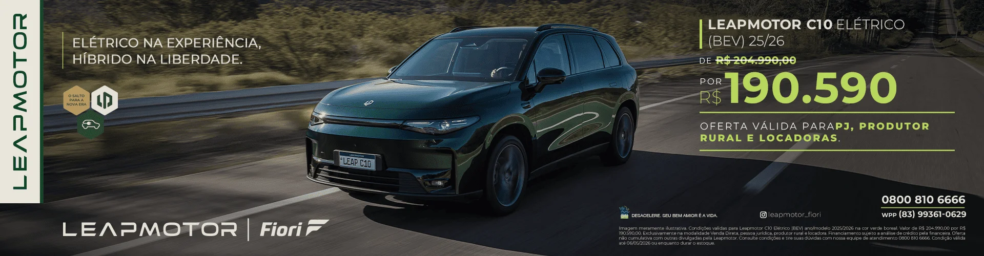 Leapmotor C10 Elétrico (BEV) 25/26 | Oferta Venda Direta Fiori