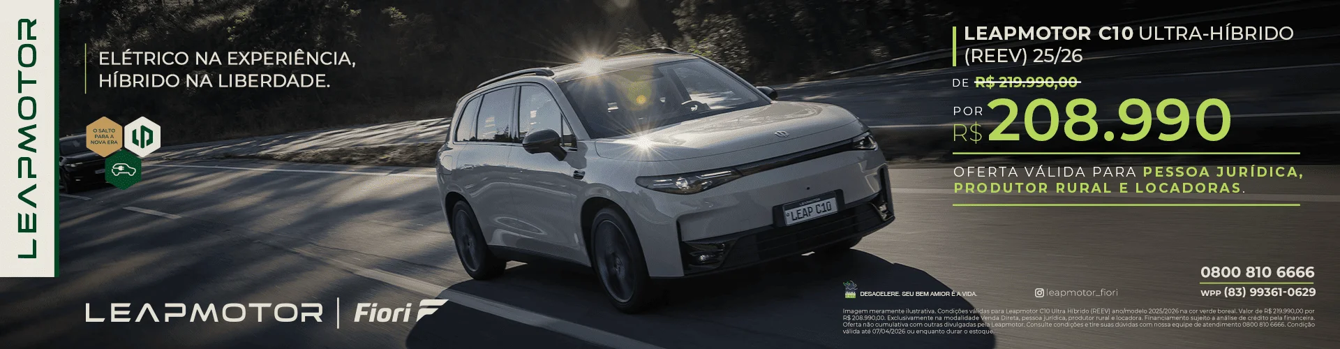 Leapmotor C10 Ultra-Híbrido REEV para Taxistas | Oferta Fiori