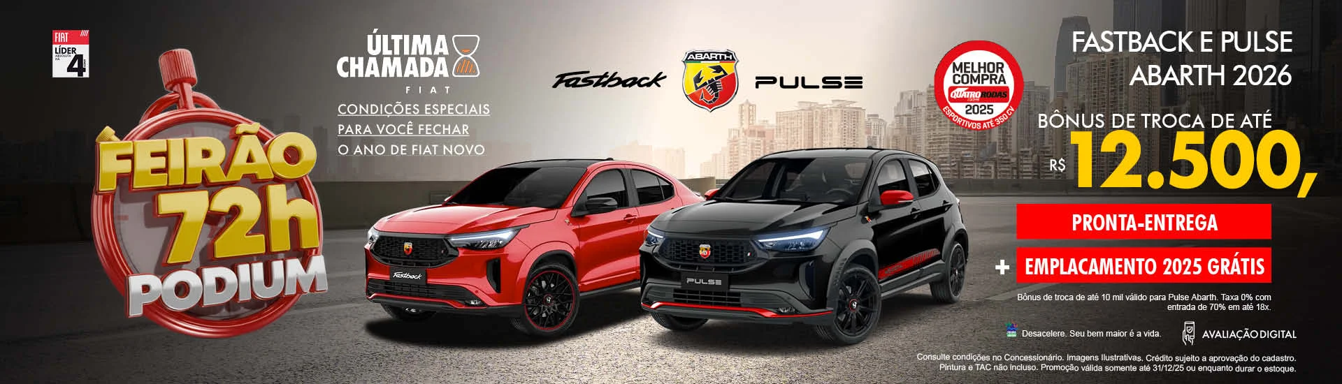 Carro Pulse Abarth Fiat Podium Espirito Santo