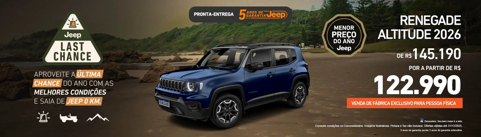 Carro Renegade Podium Jeep Campos dos Goytacazes RJ