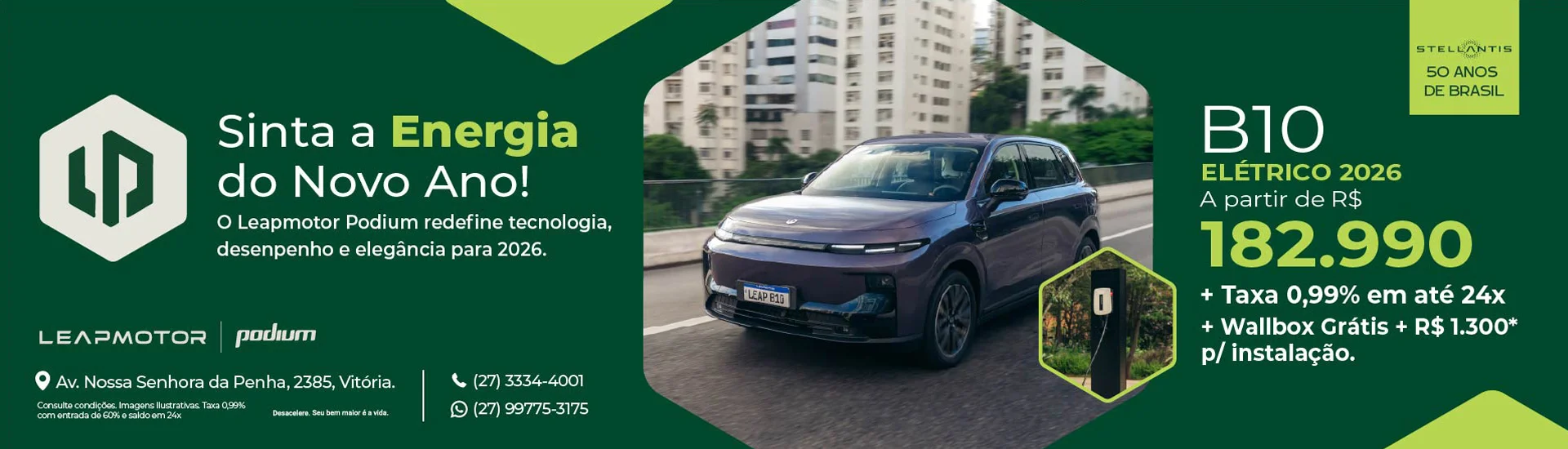 Carro B10 Leapmotor Podium Espirito Santo