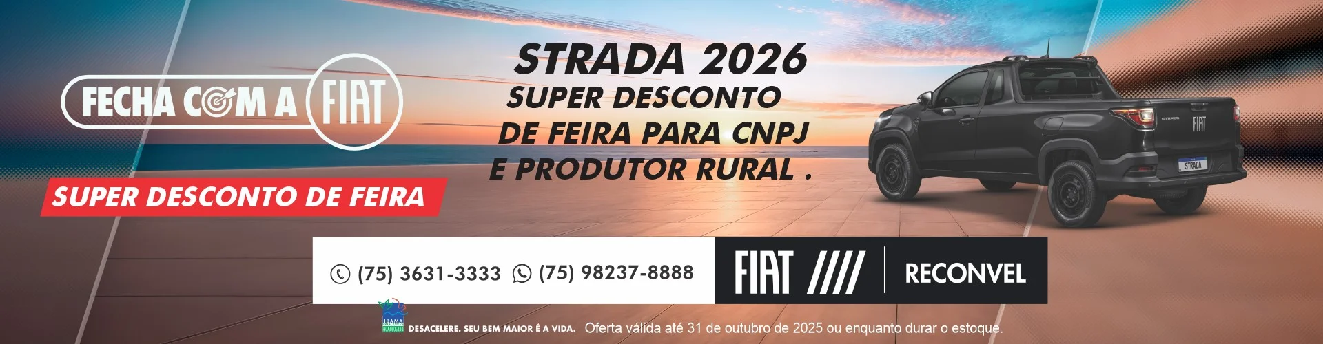 Fecha com a fiat