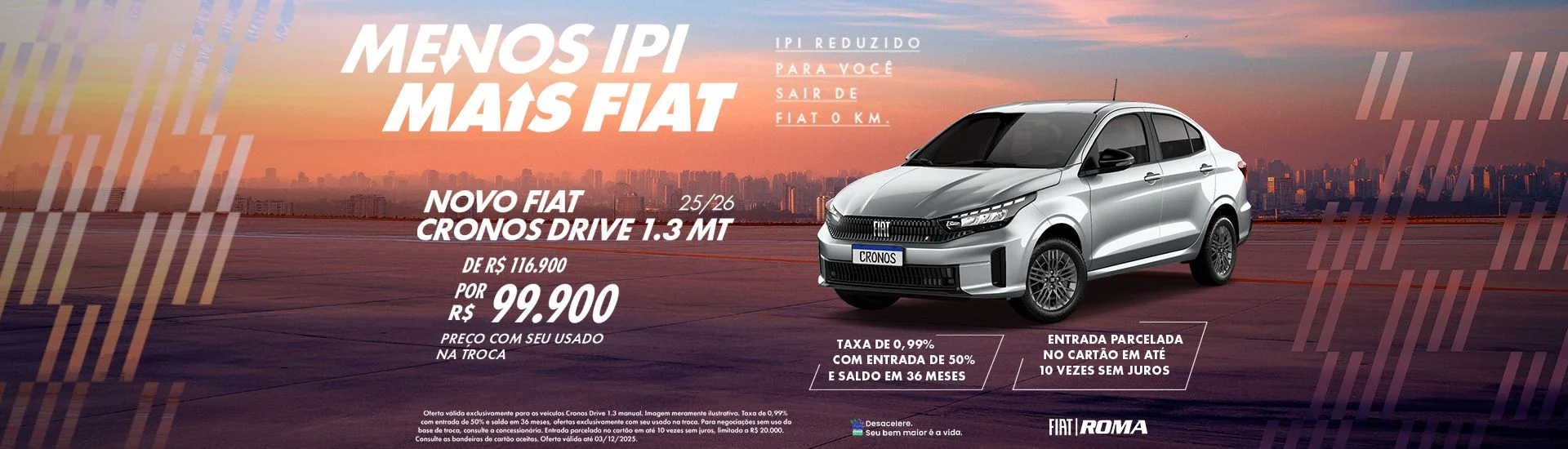 Campanha de vendas Roma Fiat Cronos