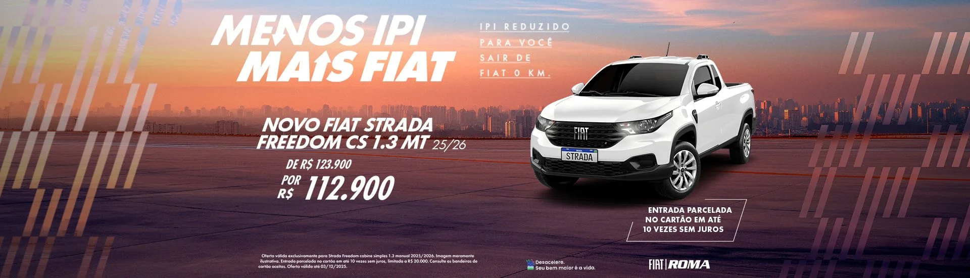 Campanha de vendas Roma Fiat - Strada