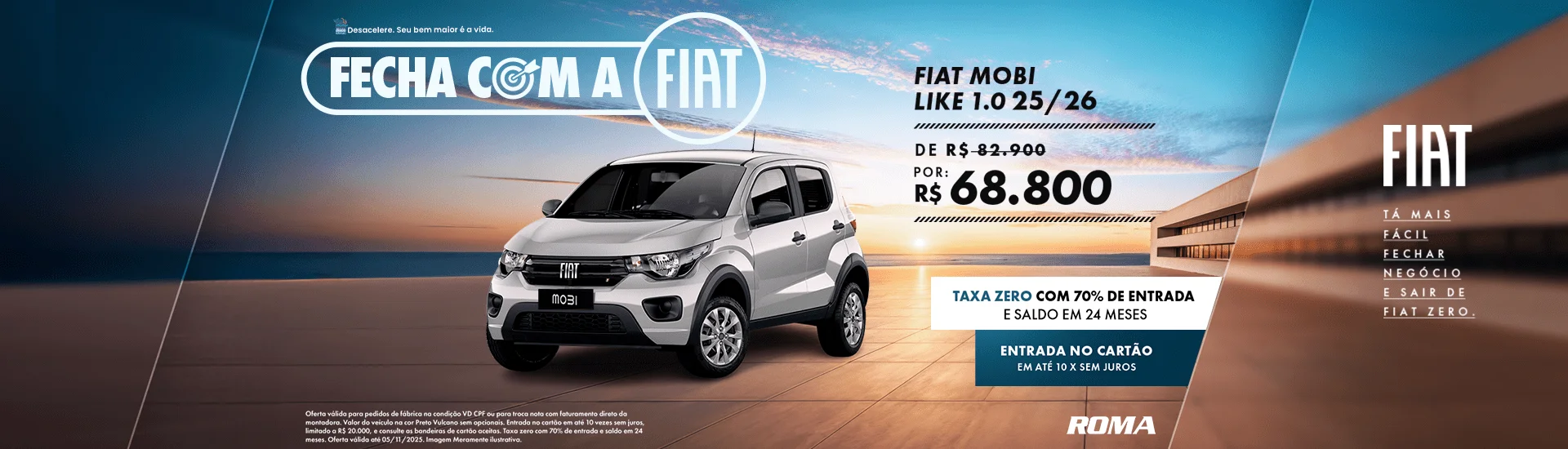 Campanha de vendas Roma Fiat