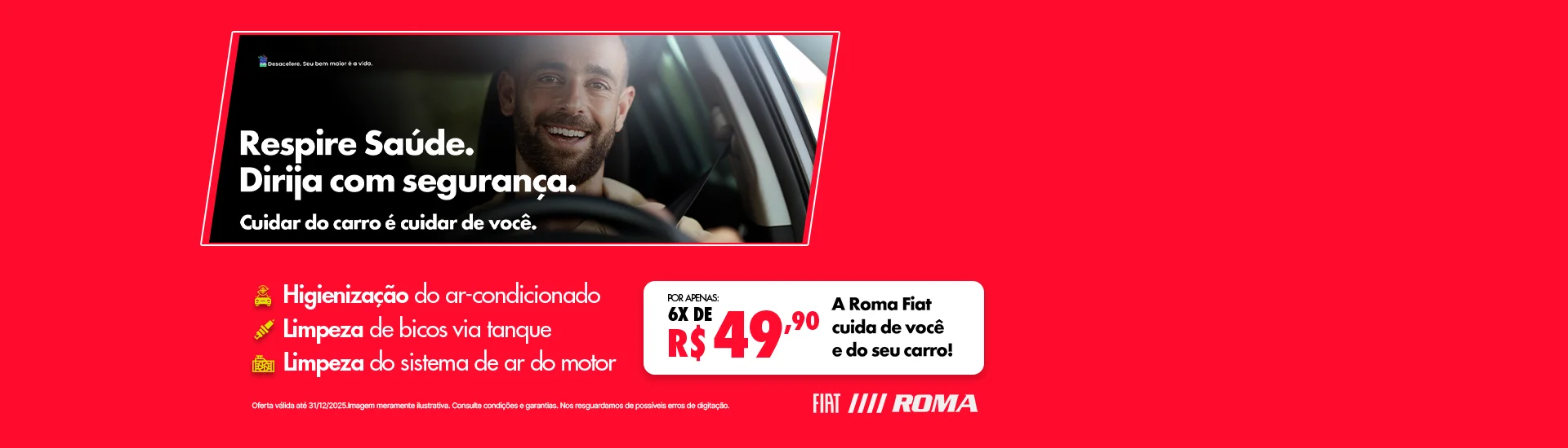 Oferta de higienização do ar-condicionado Fiat