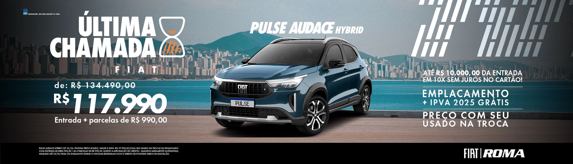 Última chamada Fiat Pulse audace