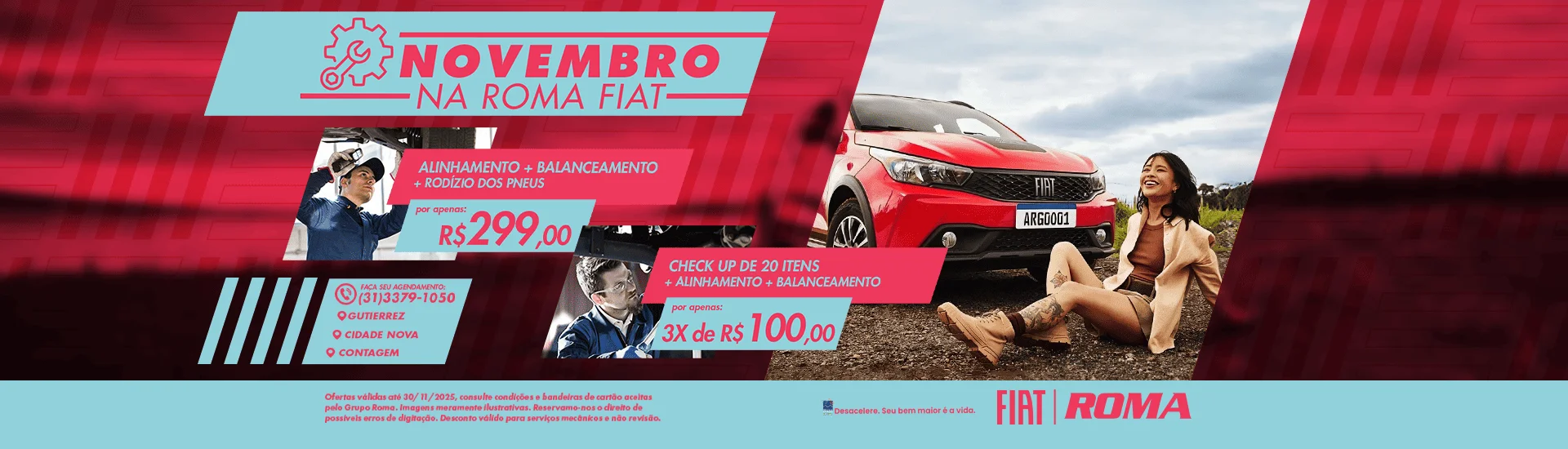 Oferta de pós-vendas Roma Fiat