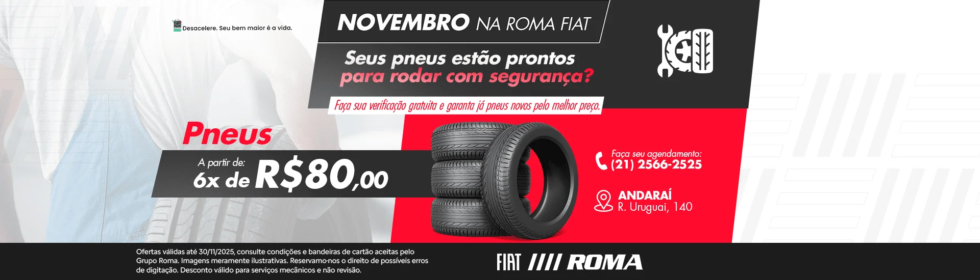 Oferta de pós-vendas Roma Fiat