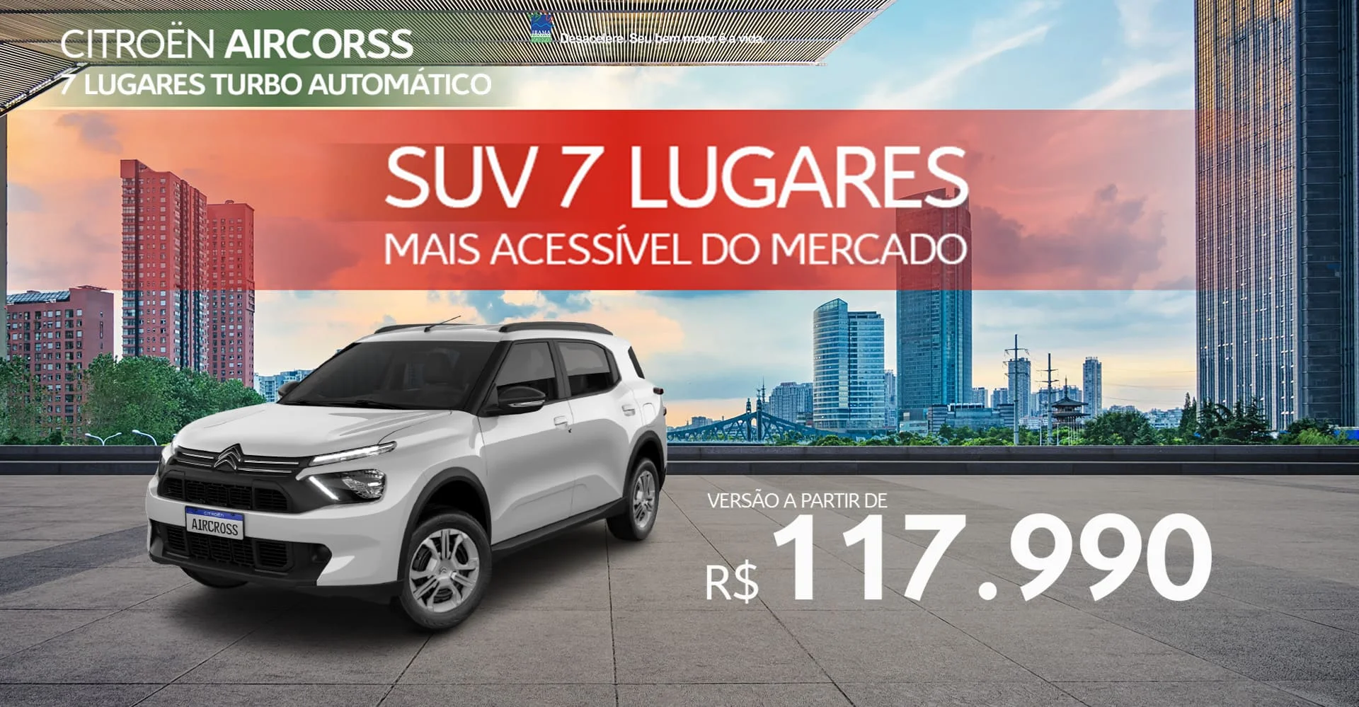 Aircross 7 lugares turbo automático