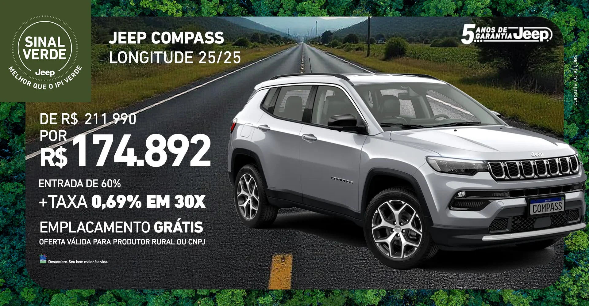 oferta - Compass Longitude 25/25 ( Venda direta)