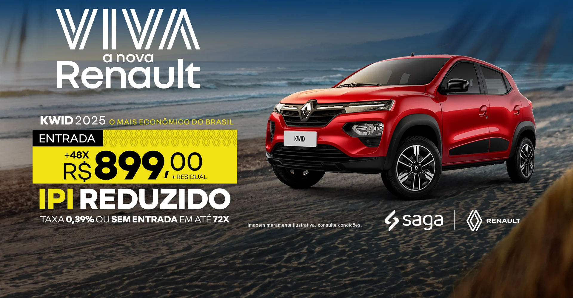 Kwid 2025, com IPI Reduzido.