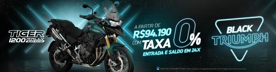 oferta novembro taxa zero tiger 1200 saga triumph
