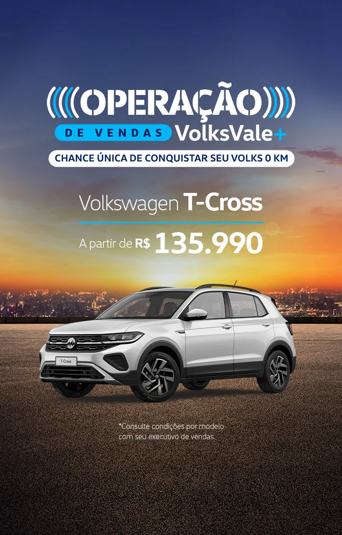 Oferta Operação Volks Vale Mais do carro T Cross da Saga Volkswagen de Porto Velho