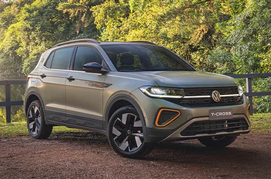 Volkswagen T-Cross 2025 está entre os SUVs mais vendidos no Brasil