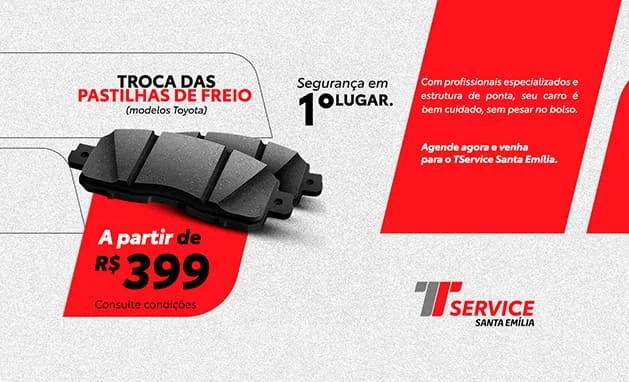 Troca das pastilhas de freio