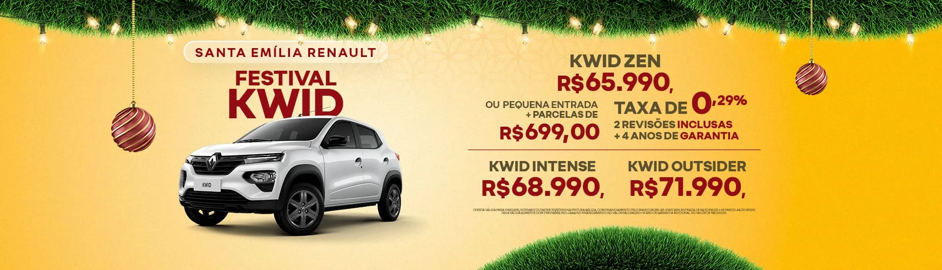 OFERTA KWID NA SANTA EMÍLIA RENAULT