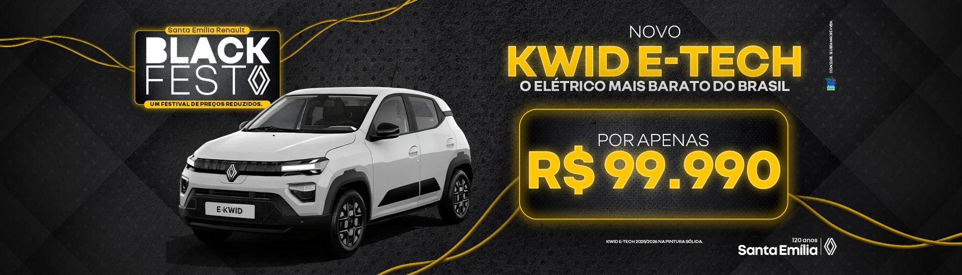 NOVO KWID E-TECH OFERTA SANTA EMÍLIA RENAULT