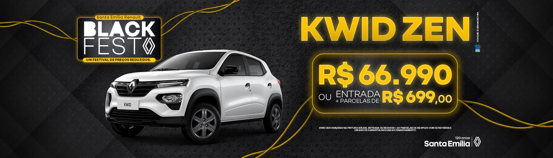 KWID ZEN OFERTA SANTA EMÍLIA RENAULT