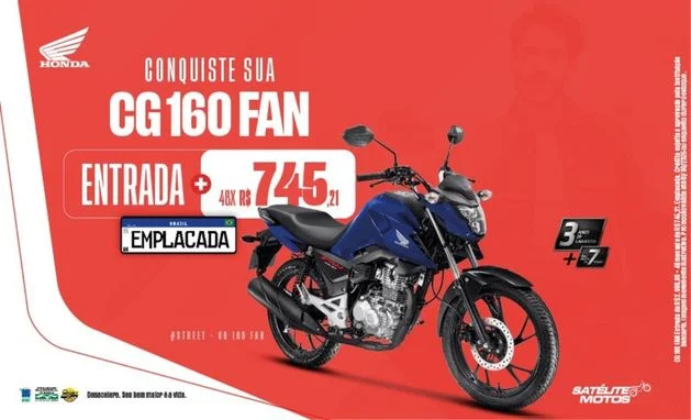 CG 160 Fan 2025 - ENTRADA + 745,21 MENSAIS CG 160 Fan 2025 - ENTRADA + 745,21 MENSAIS