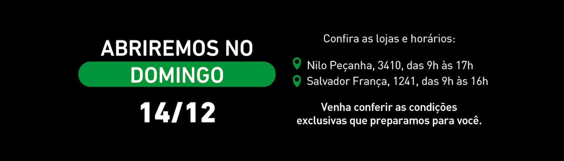 ABERTURA DE LOJA | DOMINGO 14.12 | JEEP