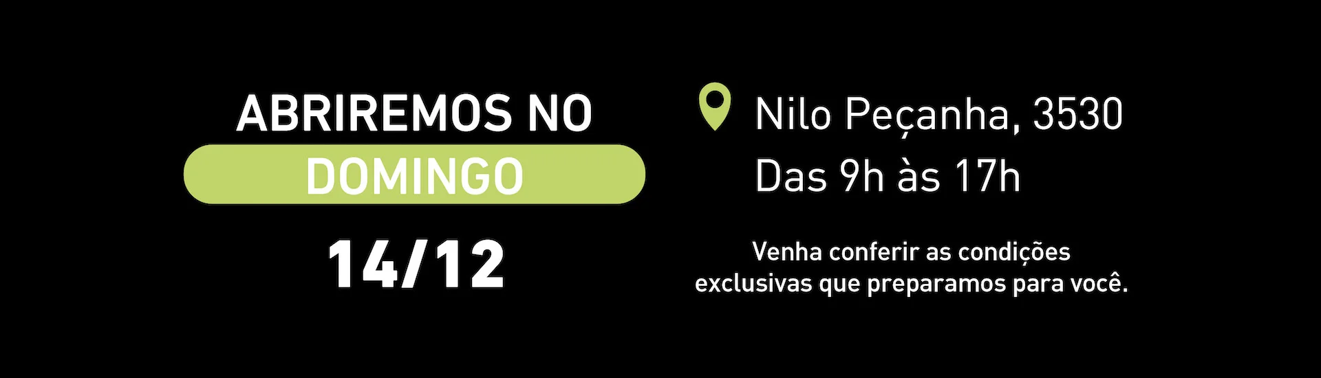 ABERTURA DE LOJA | DOMINGO 14.12 | LEAPMOTOR