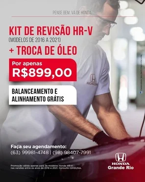 Kit Revisão HR-V (2016 a 2021) Kit Revisão HR-V (2016 a 2021)