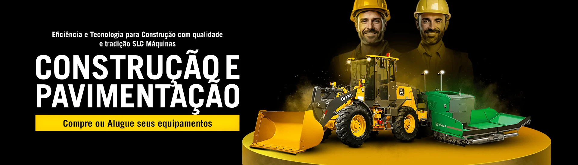 Construção e pavimentação john deere SLC Maquinas retroescavadeira
