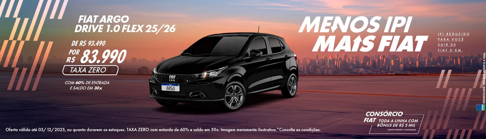 MENOS IPI MAIS FIAT NOVEMBRO 2025