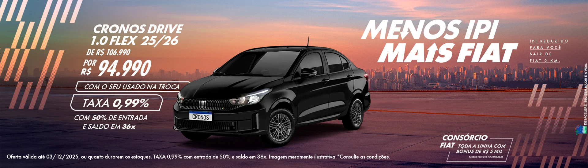 MENOS IPI MAIS FIAT NOVEMBRO 2025