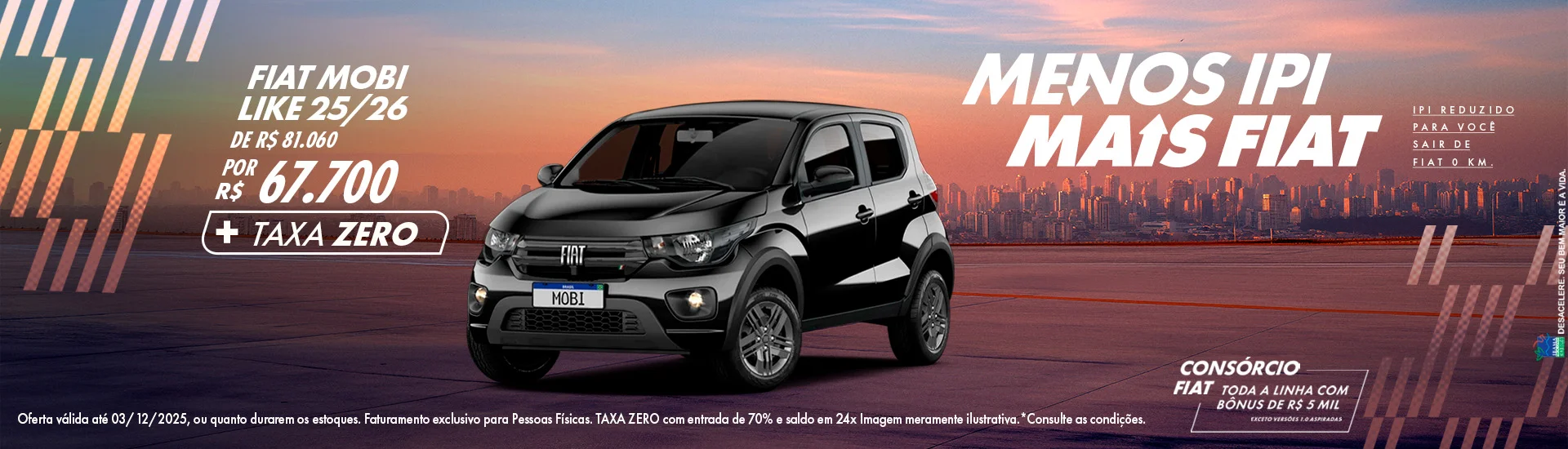 MENOS IPI MAIS FIAT NOVEMBRO 2025