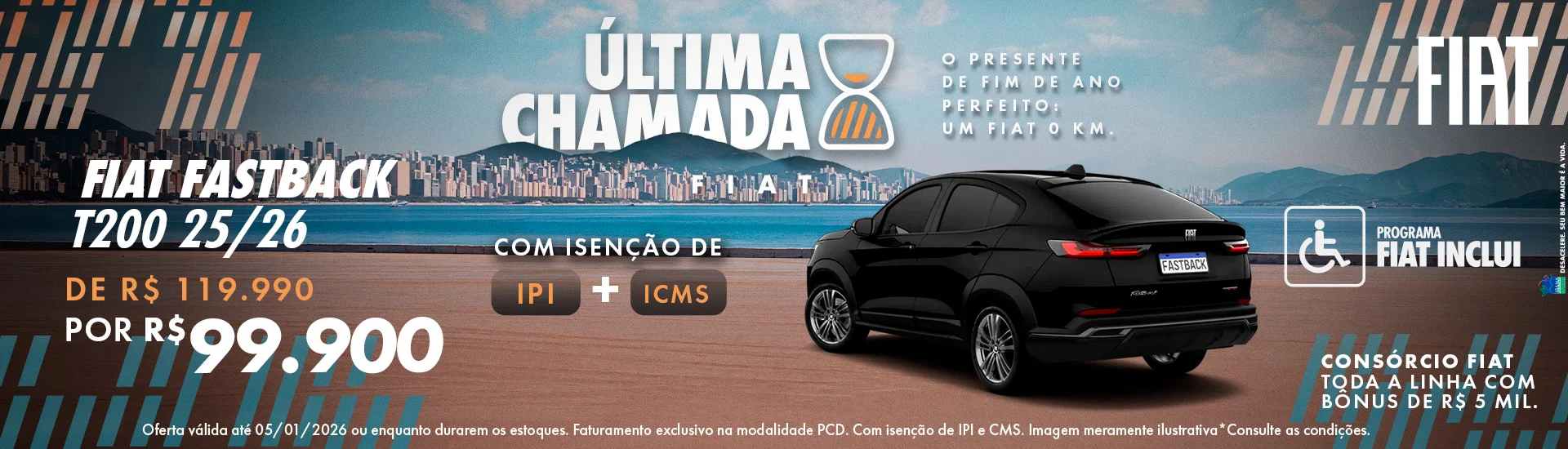 Ultima Chance Fiat_Dez_Fastback T200 para PCD
