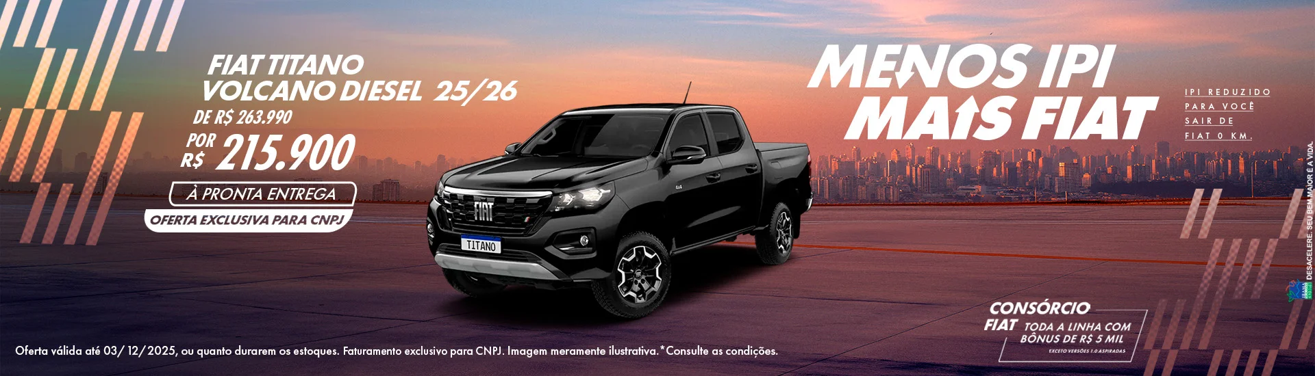 MENOS IPI MAIS FIAT NOVEMBRO 2025