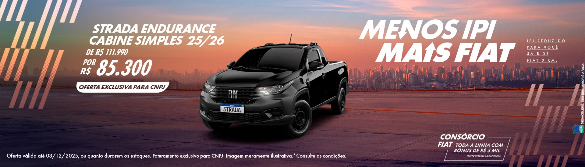 MENOS IPI MAIS FIAT NOVEMBRO 2025