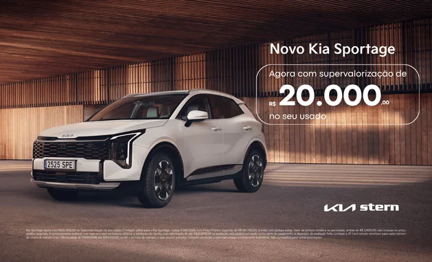 Sportage MHEV EX PRESTIGE P.860 25/26 - Novo Kia Sportage agora com supervalorização de R$20.000,00 no seu usado