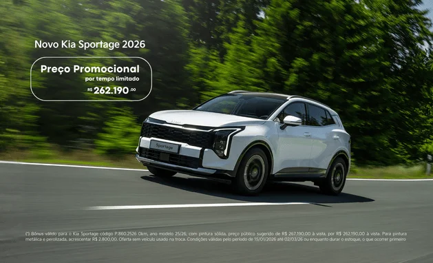 Sportage MHEV EX PRESTIGE P.860 25/26 - Novo Kia Sportage com preço promocional