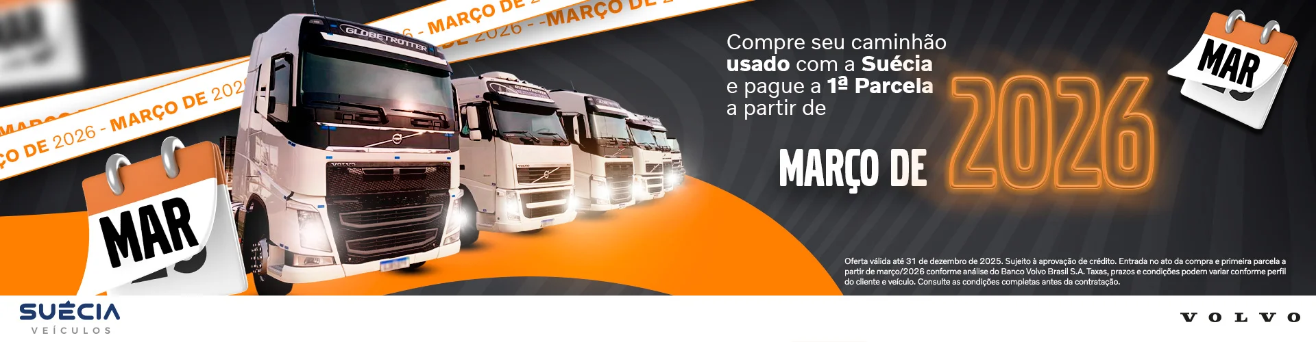 Pague seu Usado só em Março 2026