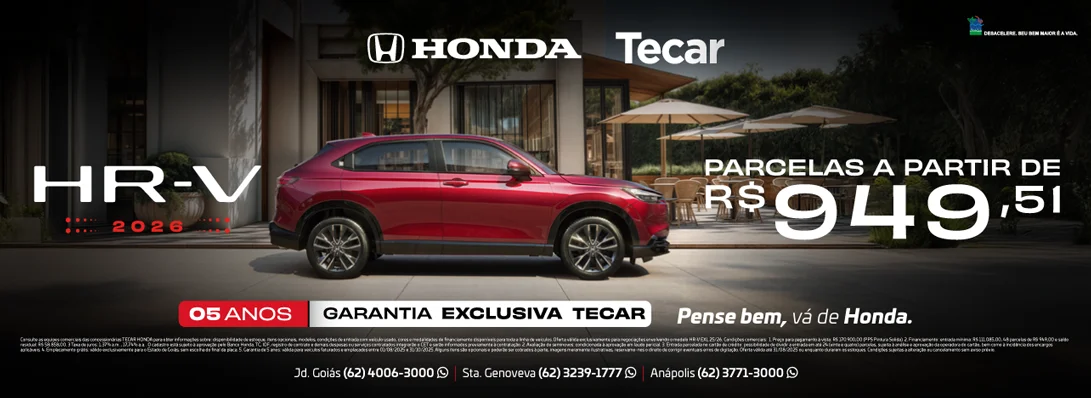 5 anos de garantia exclusiva HR-V 2026