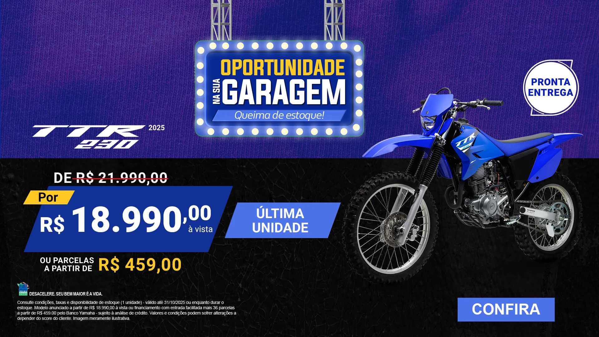 Oportunidade na garagem