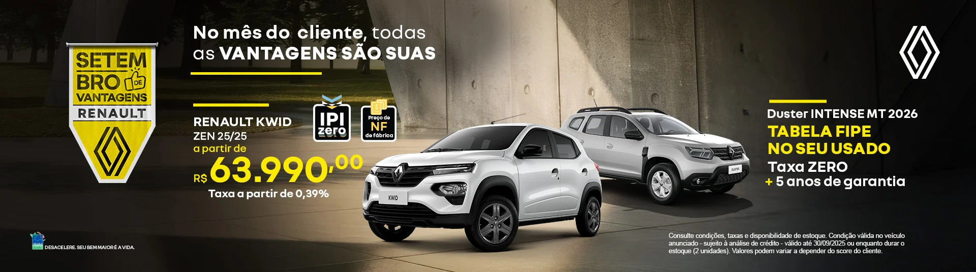 Renault Kwid e Renault Duster - Tecar