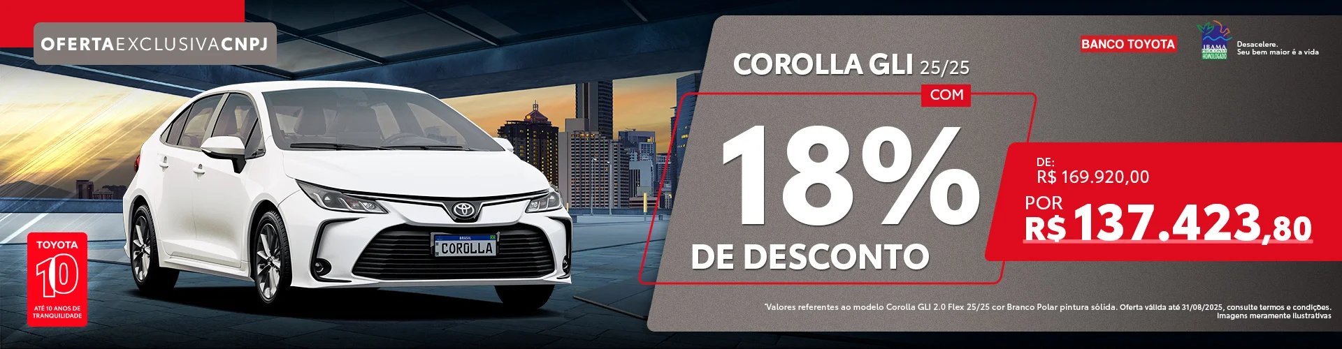 Na Toyoserra, CNPJ tem SUPERDESCONTO DE FÁBRICA para sair de Toyota zero!