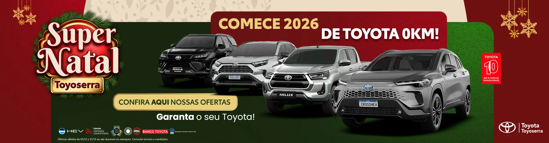 Comece 2026 de Toyota 0km!