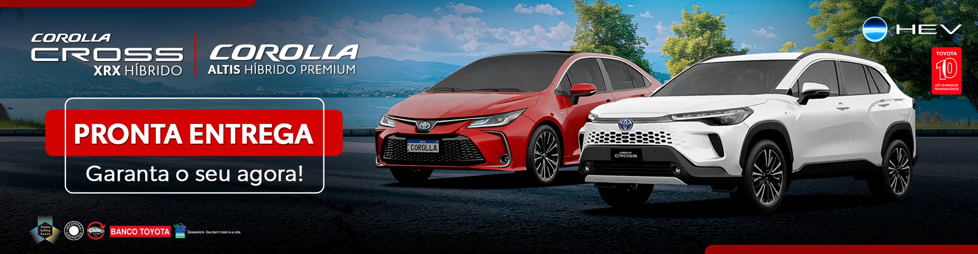 Corolla Altis Híbrido Premium 2026 e Corolla Cross XRX Híbrido