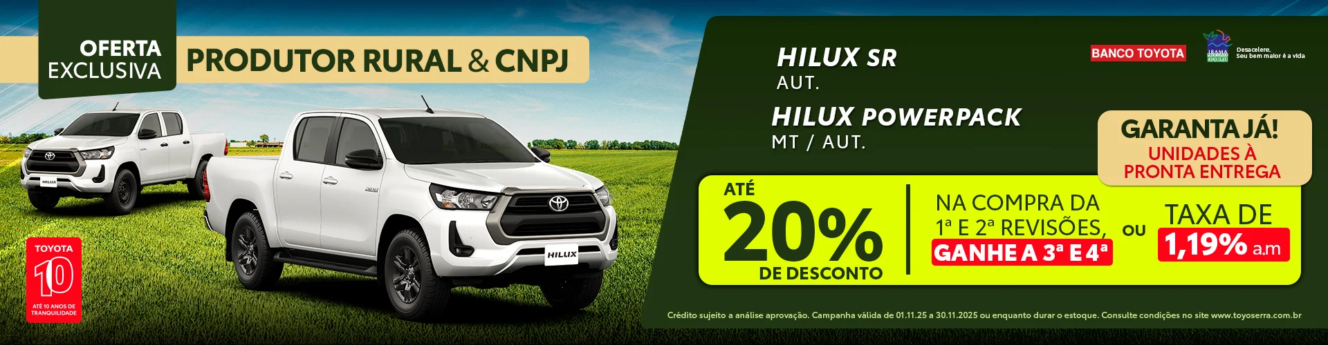 Se você é Produtor Rural ou tem CNPJ, essa condição é pra você!