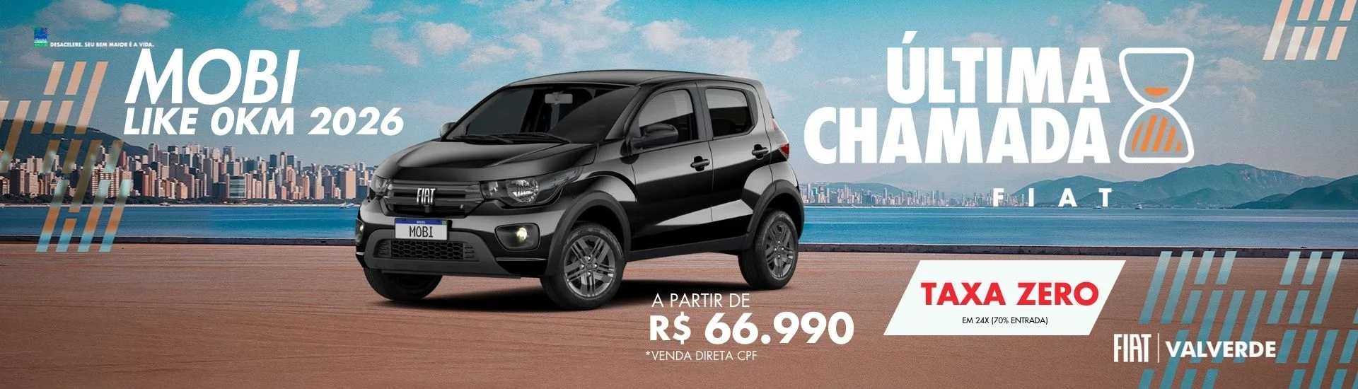 Fiat Mobi Like 0KM 2026