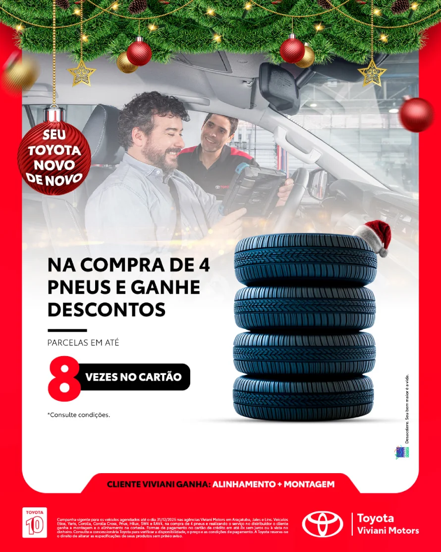 COMPRE 4 PNEUS E GANHE DESCONTOS