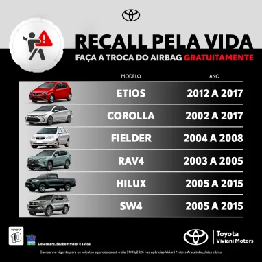 RECALL PELA VIDA