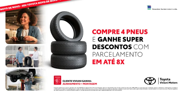 Compre 4 pneus e Ganhe desconto!