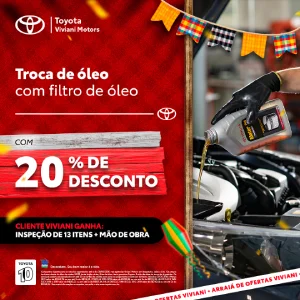 - Troca do óleo com filtro de óleo: Troca de óleo com filtro e cliente ganha a M.O 